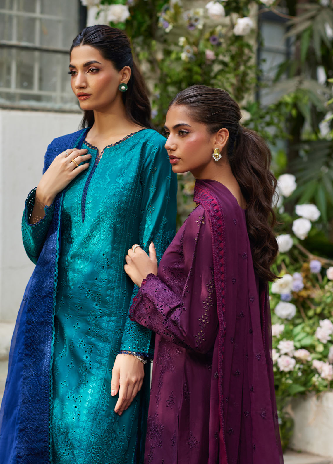 Bin Ilyas | Carnival Summer Edit 25 | Azura XL Teal Green Lawn