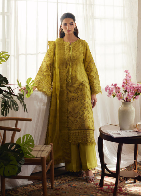 Bin Ilyas | Carnival Summer Edit 25 | Aurelia XS Olive Lawn