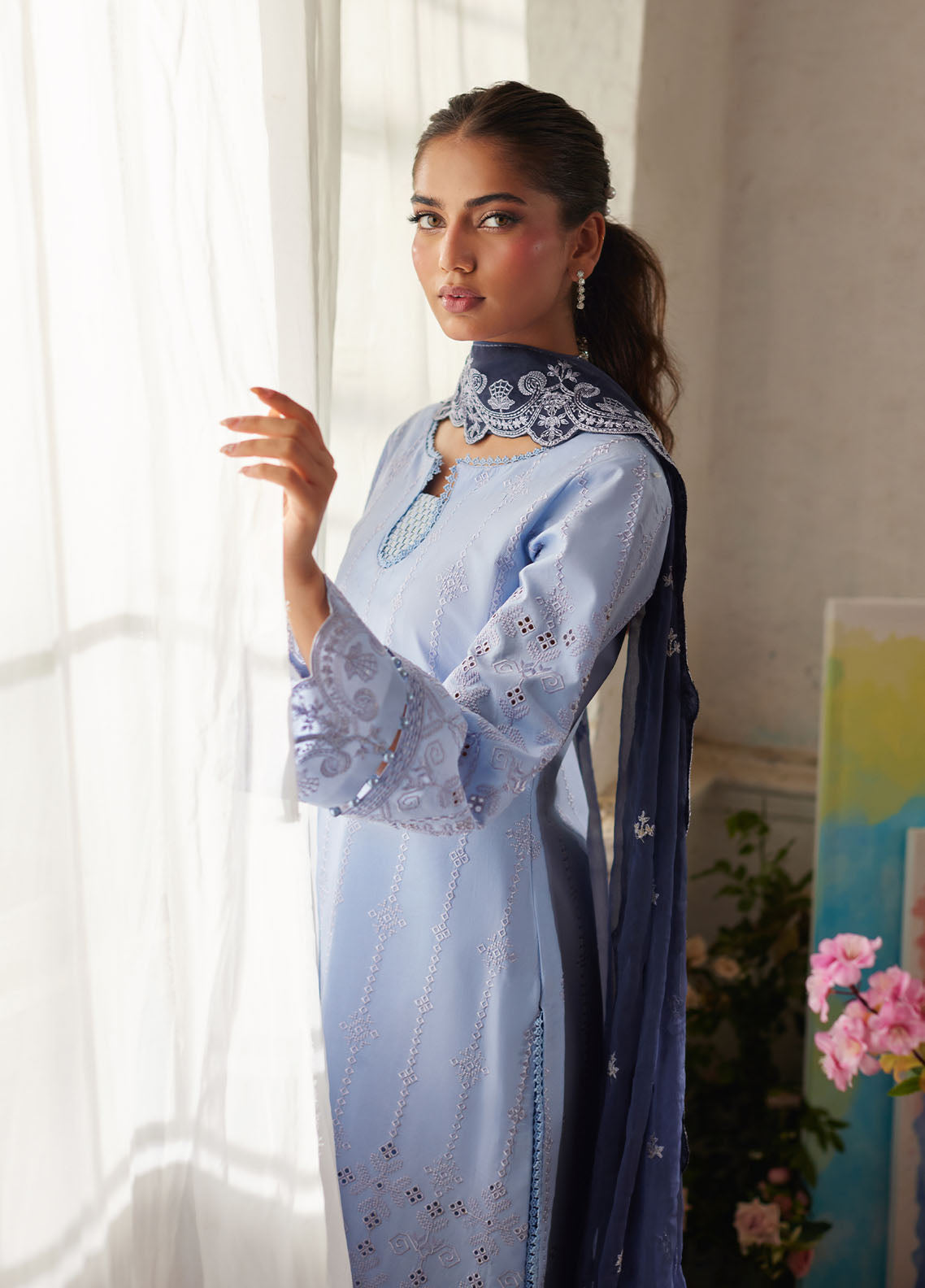 Bin Ilyas | Carnival Summer Edit 25 | Zorya L Light Lavender Lawn