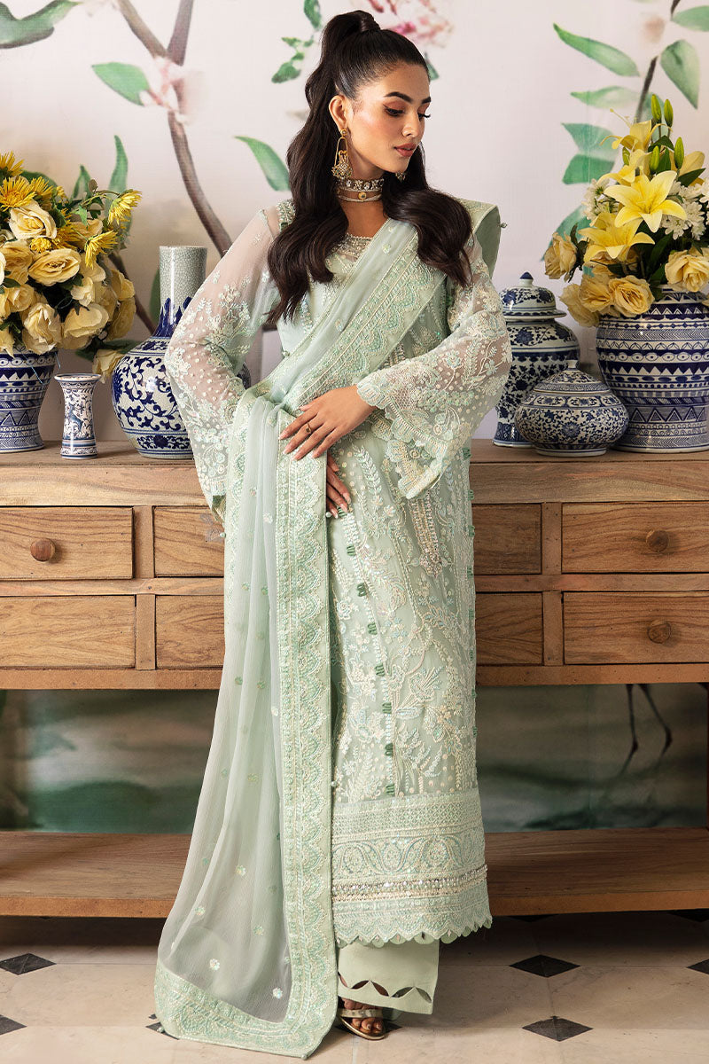Gulaal | Embroidered Chiffon 24 | Jade - Pakistani Designer Dress - by Gulaal | Type: Formal - 100% Original at Saira Sultan