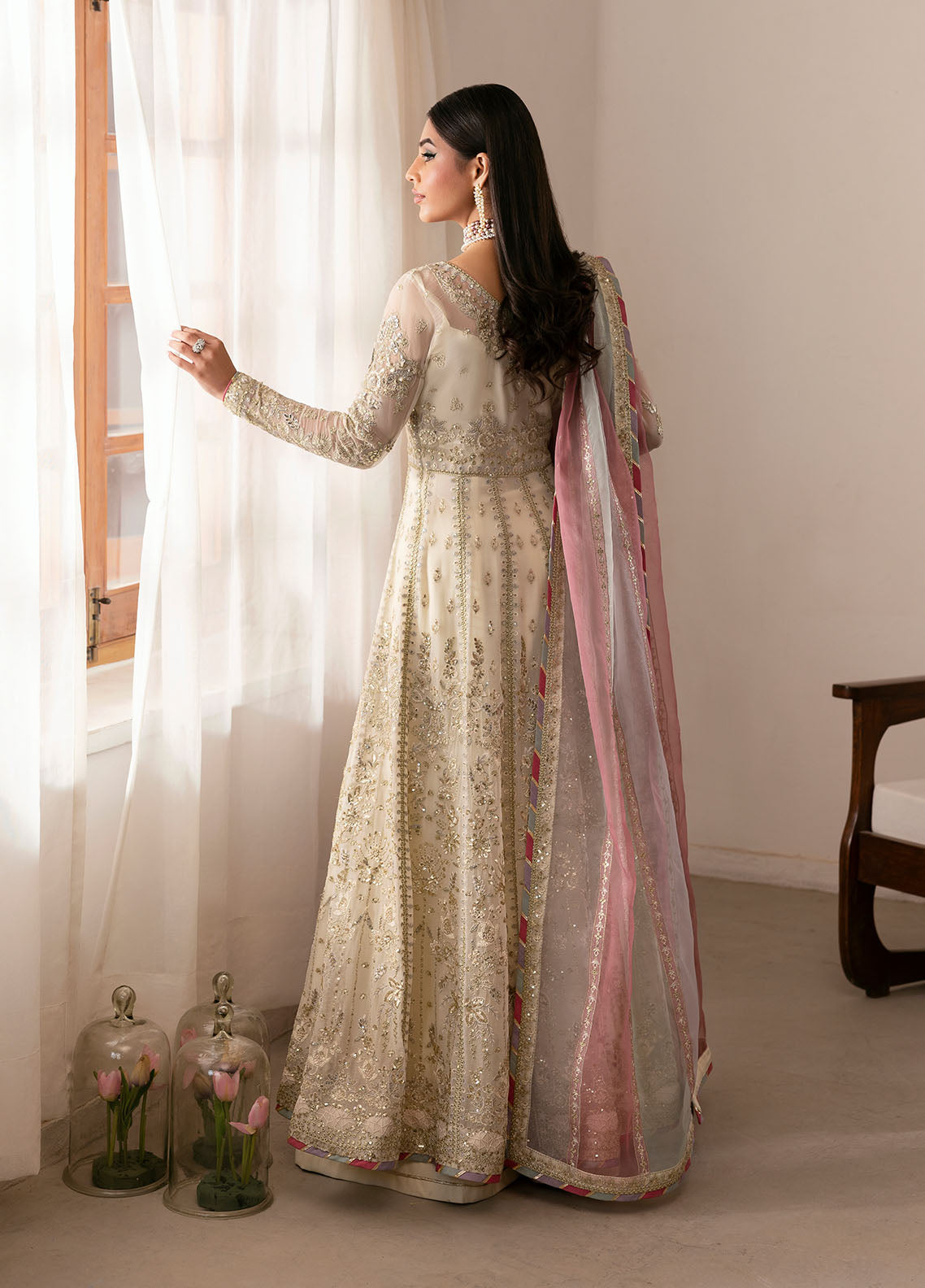Gulaal | Reverie Embroidered Chiffon | CHIRAGH S Pale Yellow Chiffon