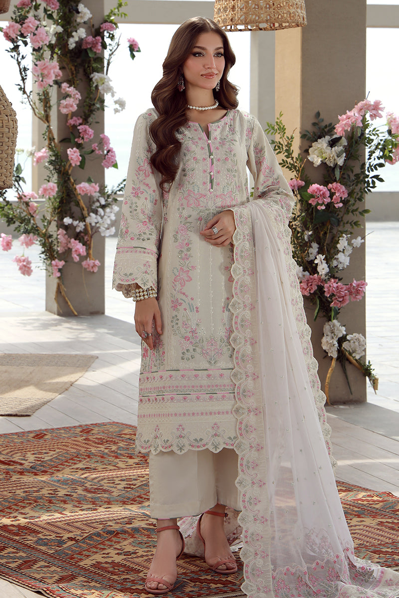 Gulaal | Festive Pret | Kaia L Off White Lawn