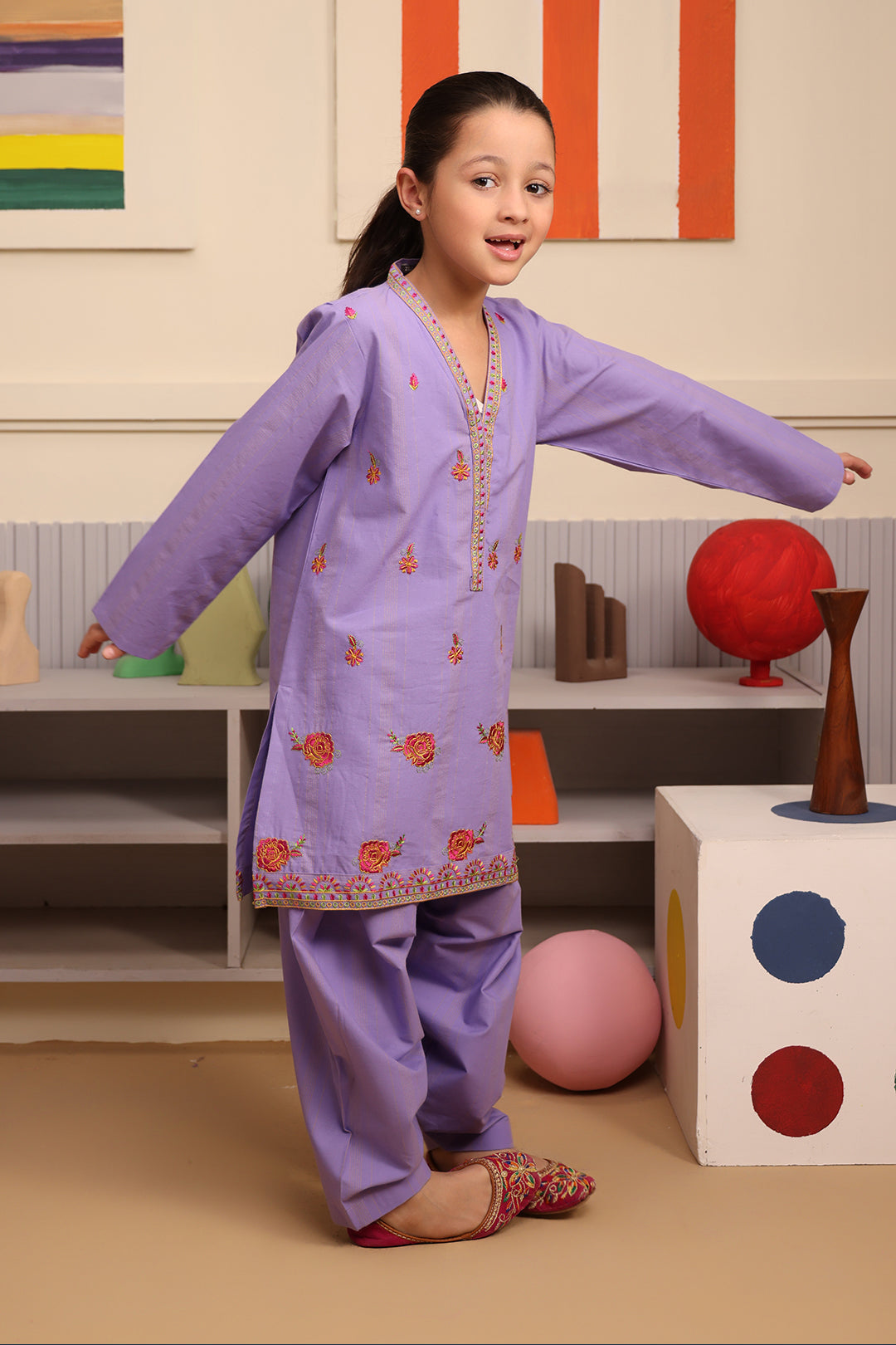 Zellbury Girls | 2 Piece Lawn | Embroidered Kurta Trouser - 2662