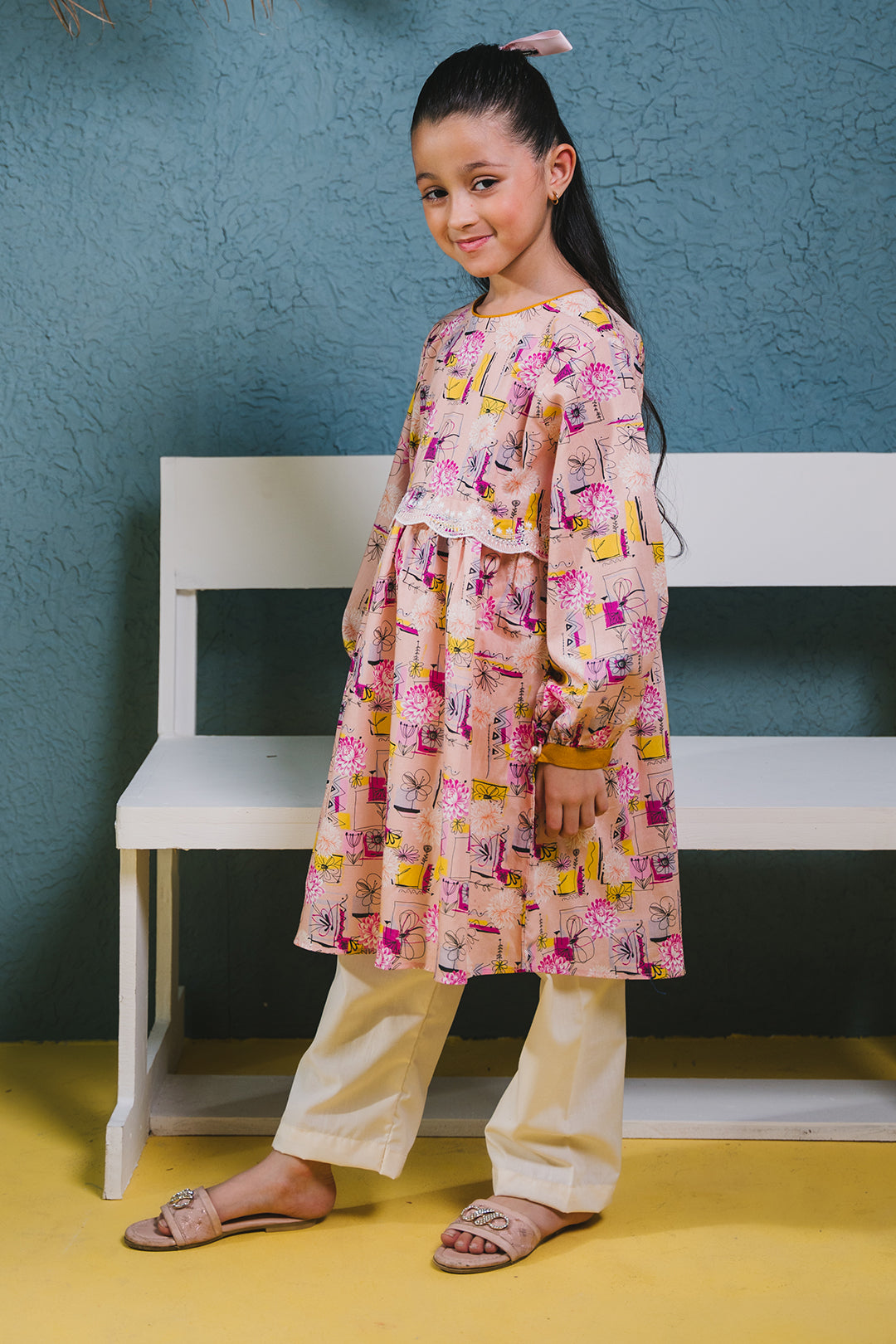 Zellbury Girls | 1 Piece Lawn | Embroidered Kurta - 1452