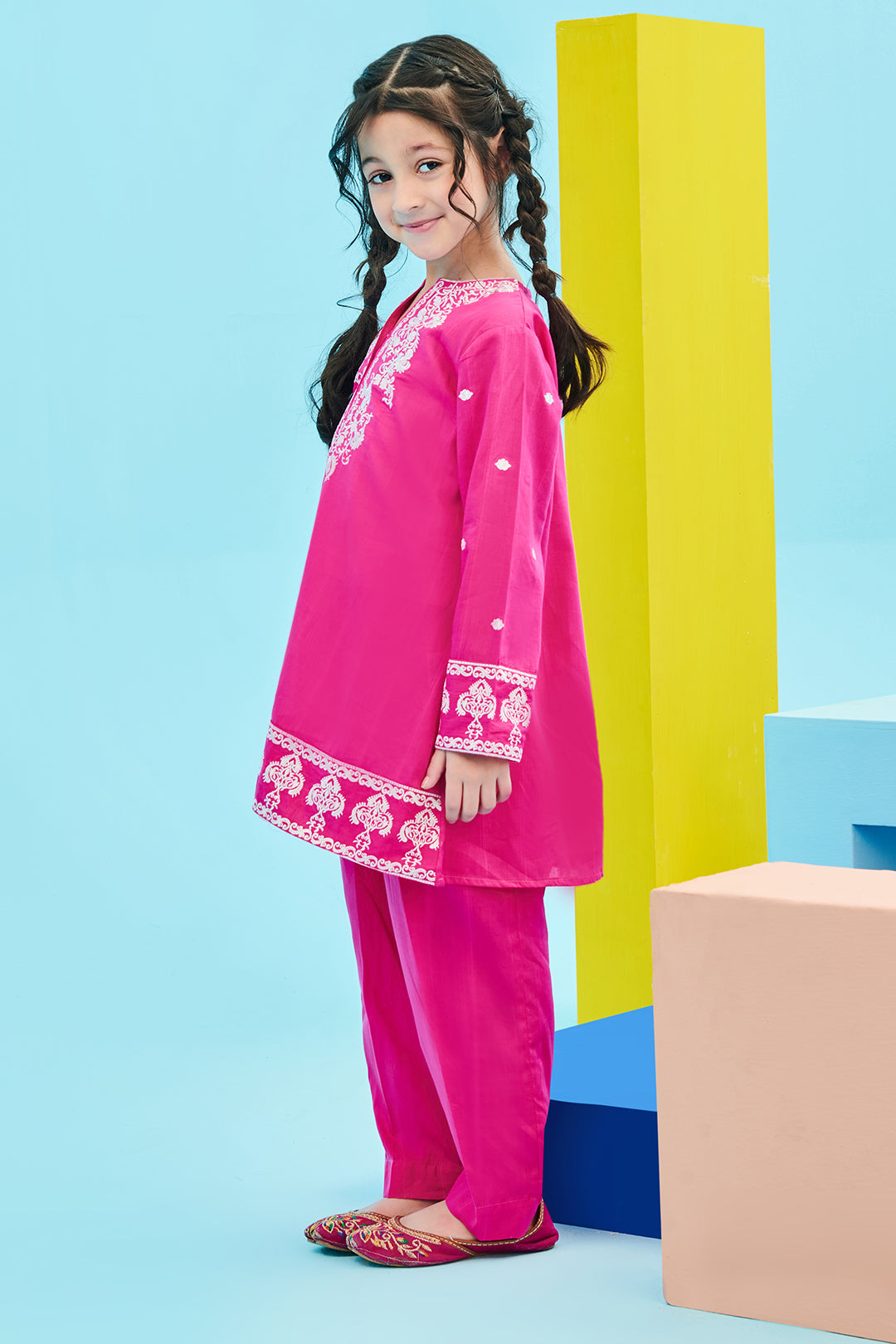 Zellbury Girls | 2 Piece Lawn | Embroidered Kurta Trouser - 2464