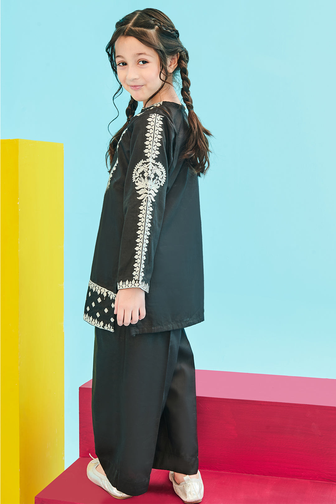 Zellbury Girls | 2 Piece Lawn | Embroidered Kurta Trouser - 2466