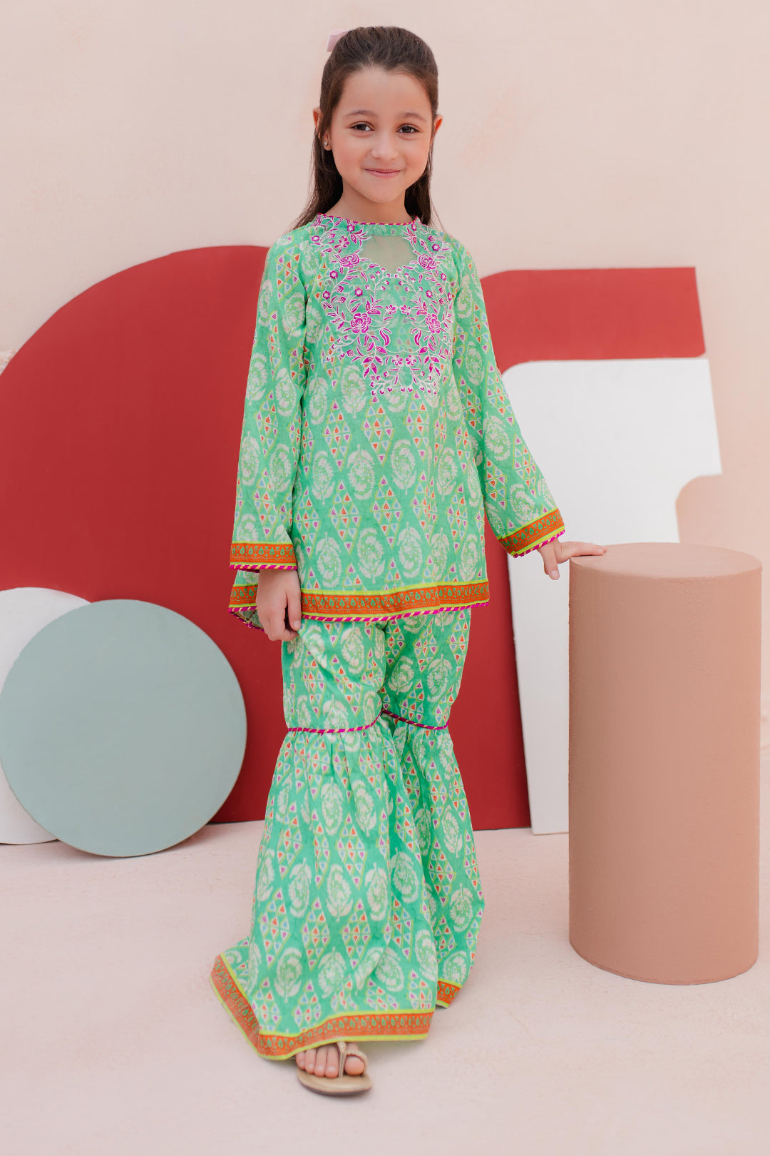 Zellbury Girls | 2 Piece Lawn | Embroidered Kurta Trouser - 2469