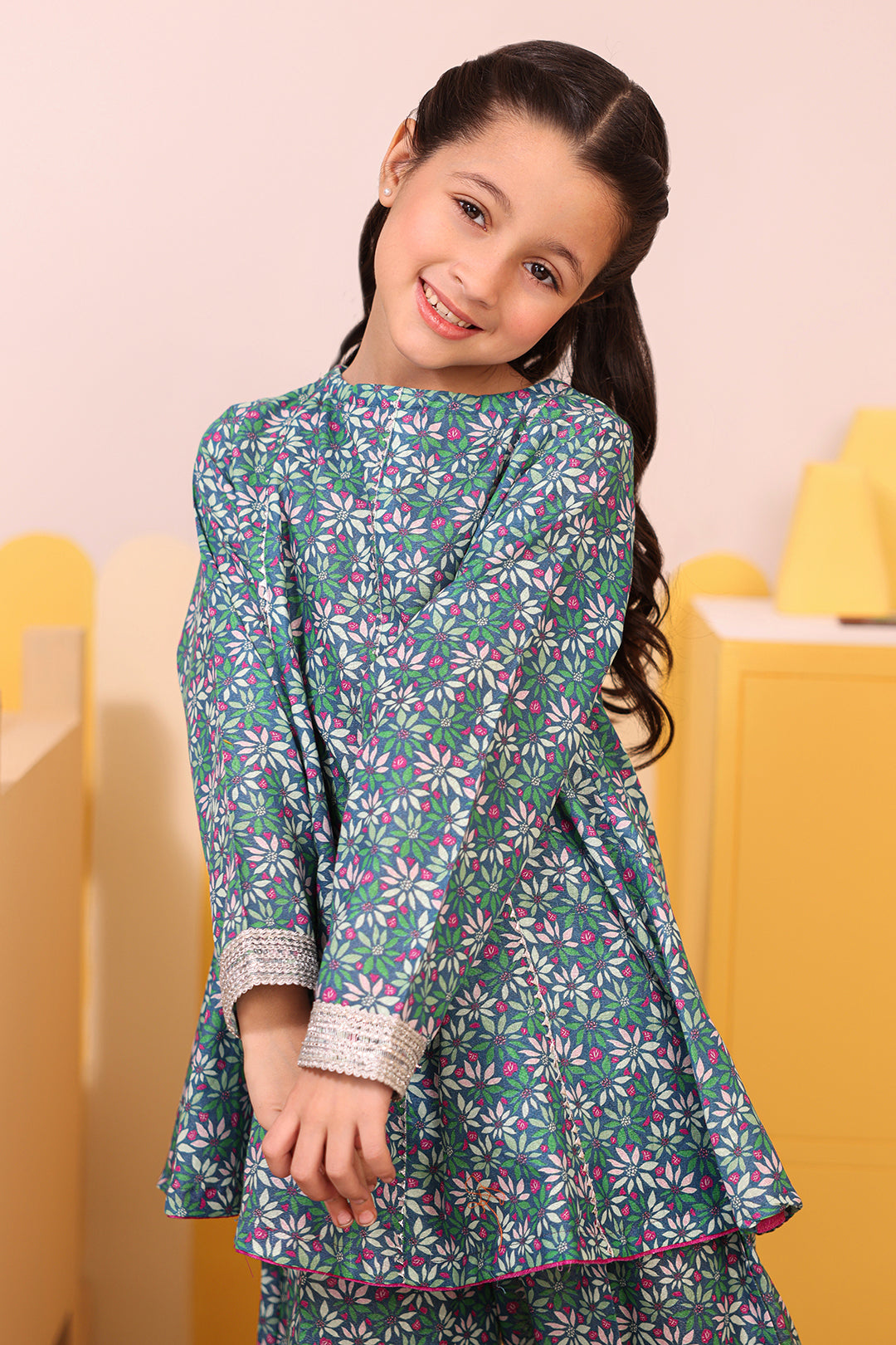 Zellbury Girls | 2 Piece Karandi | Kurta Trouser - 2762