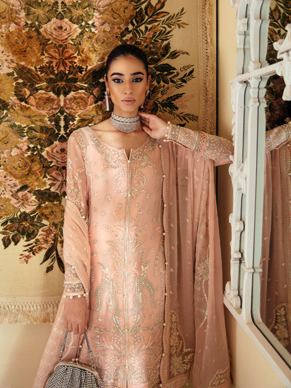 Gulaal | Embroidered Chiffon 23 | ROSALIE GL-EC-23V1-03 - Pakistani Designer Dress - by Gulaal | Type: Formal - 100% Original at Saira Sultan