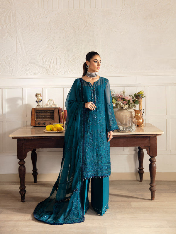 Gulaal | Embroidered Chiffon 23 | MARLEEN GL-EC-23V1-08 - Pakistani Designer Dress - by Gulaal | Type: Formal - 100% Original at Saira Sultan