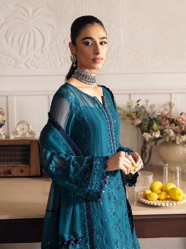 Gulaal | Embroidered Chiffon 23 | MARLEEN GL-EC-23V1-08 - Pakistani Designer Dress - by Gulaal | Type: Formal - 100% Original at Saira Sultan