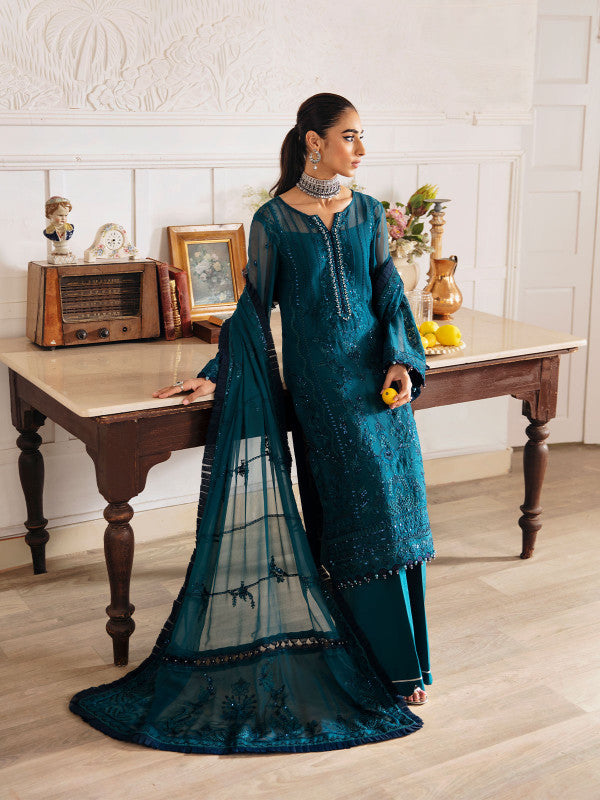 Gulaal | Embroidered Chiffon 23 | MARLEEN GL-EC-23V1-08 - Pakistani Designer Dress - by Gulaal | Type: Formal - 100% Original at Saira Sultan