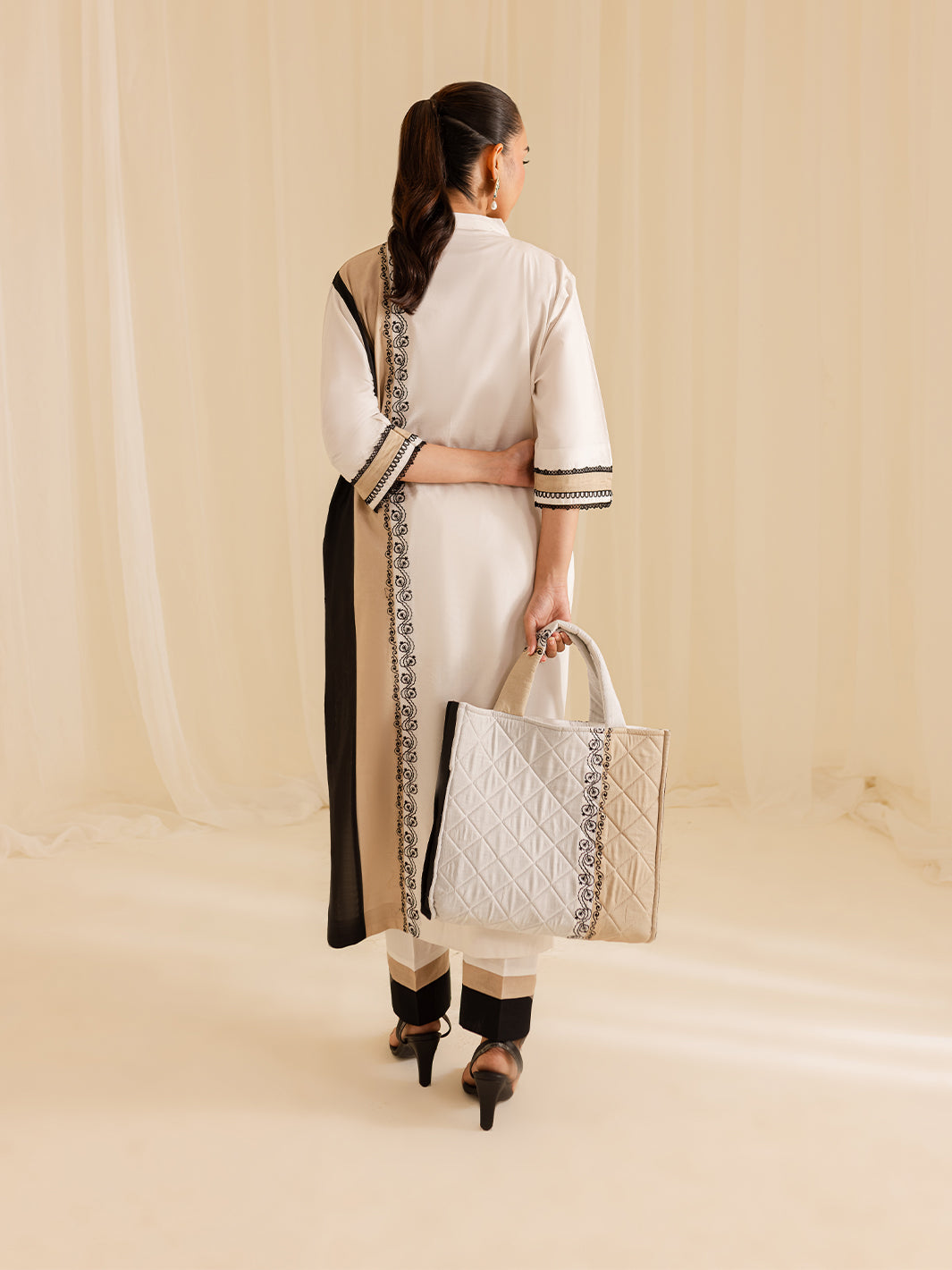 Mahnur | Petal Whispers Lawn Pret | Gardenia S Ivory Lawn