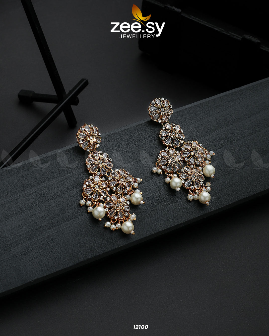 Golden Orchid Elegance White