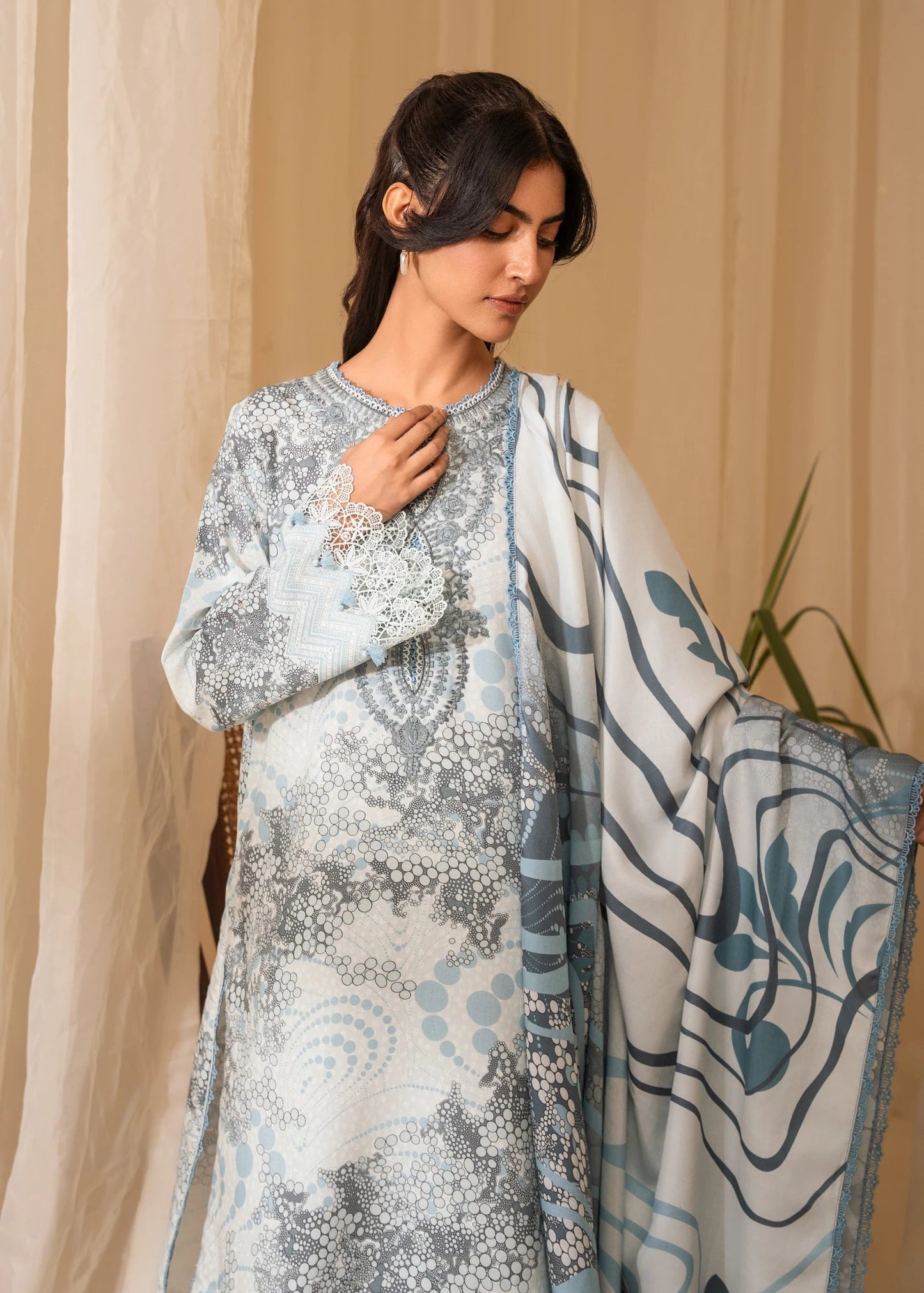 Nureh | Shades of Winter | ELINA (AZ-10) - Pakistani Designer Dress - by Nureh | Type: Ladies Clothes - 100% Original at Saira Sultan
