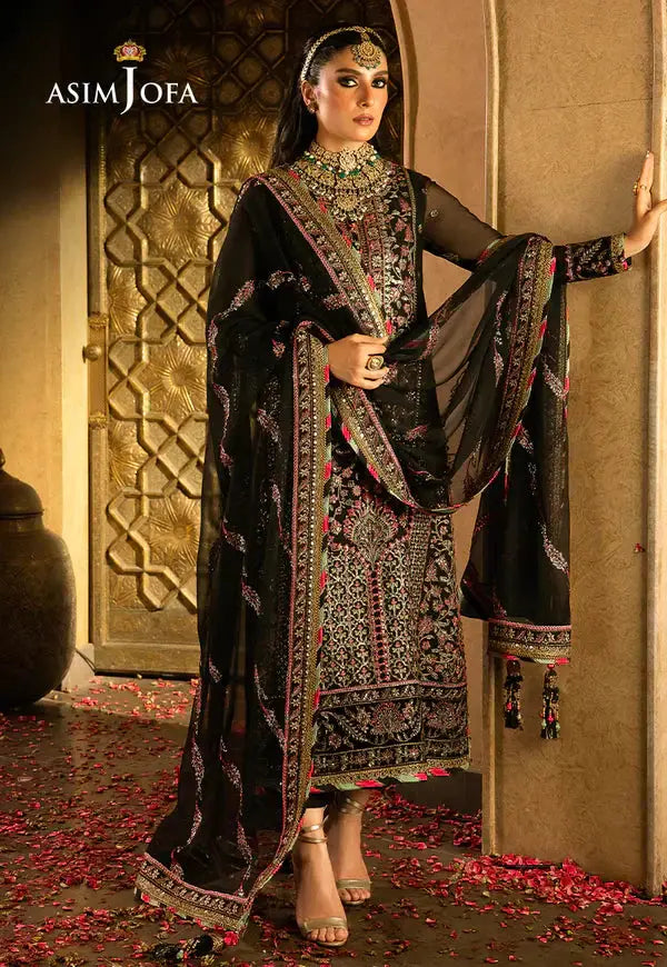 Asim Jofa | Velvet Festive 23 | AJVF-01 - Pakistani Designer Dress - by Asim Jofa | Type: Formal - 100% Original at Saira Sultan