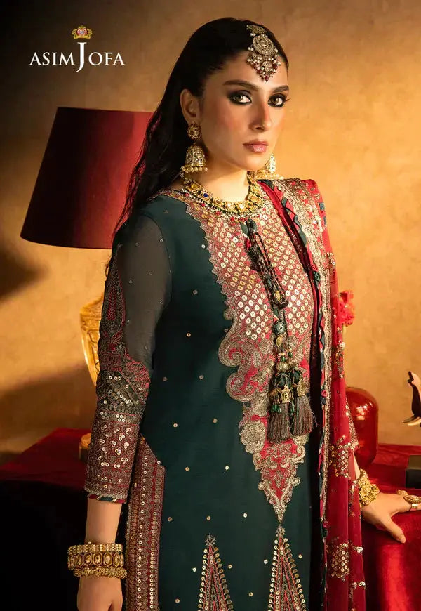 Asim Jofa | Velvet Festive 23 | AJVF-10 - Pakistani Designer Dress - by Asim Jofa | Type: Formal - 100% Original at Saira Sultan