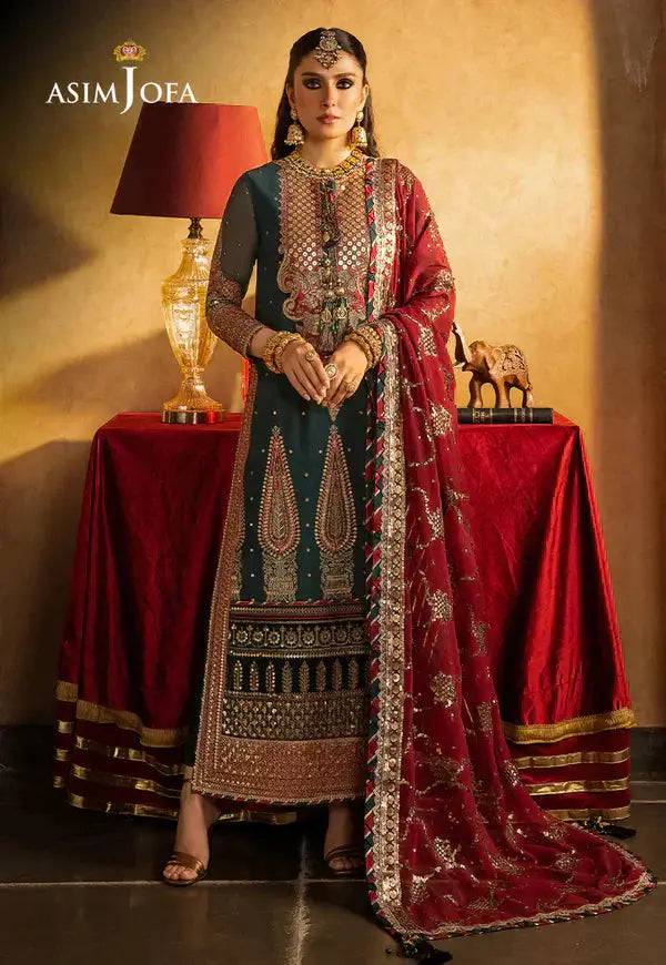 Asim Jofa | Velvet Festive 23 | AJVF-10 - Pakistani Designer Dress - by Asim Jofa | Type: Formal - 100% Original at Saira Sultan
