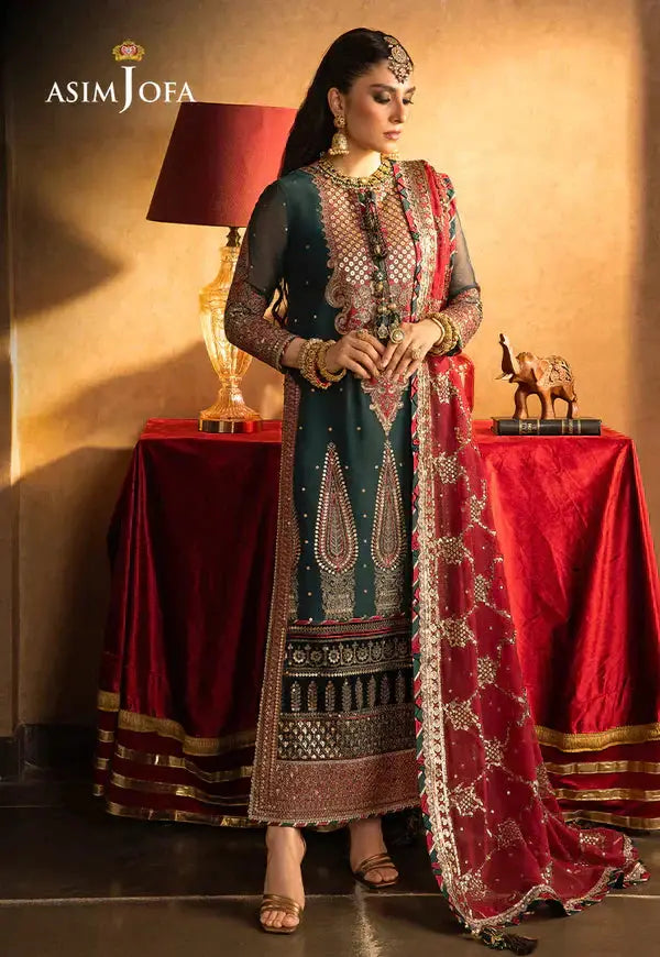 Asim Jofa | Velvet Festive 23 | AJVF-10 - Pakistani Designer Dress - by Asim Jofa | Type: Formal - 100% Original at Saira Sultan