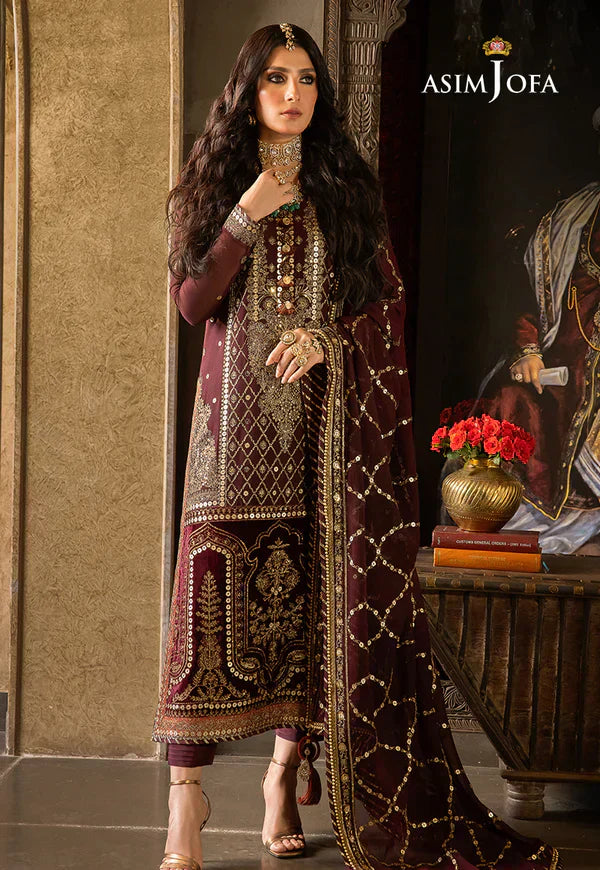 Asim Jofa | Velvet Festive 23 | AJVF-12 - Pakistani Designer Dress - by Asim Jofa | Type: Formal - 100% Original at Saira Sultan