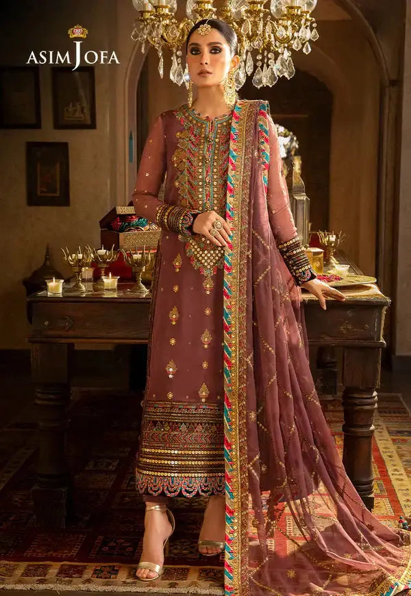 Asim Jofa | Velvet Festive 23 | AJVF-02 - Pakistani Designer Dress - by Asim Jofa | Type: Formal - 100% Original at Saira Sultan