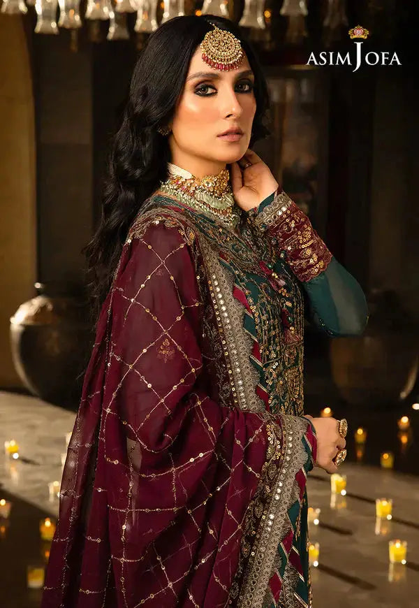 Asim Jofa | Velvet Festive 23 | AJVF-09 - Pakistani Designer Dress - by Asim Jofa | Type: Formal - 100% Original at Saira Sultan