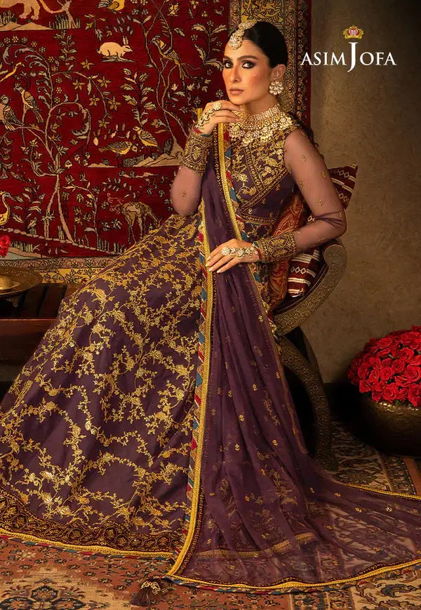 Asim Jofa | Velvet Festive 23 | AJVF-03 - Pakistani Designer Dress - by Asim Jofa | Type: Formal - 100% Original at Saira Sultan
