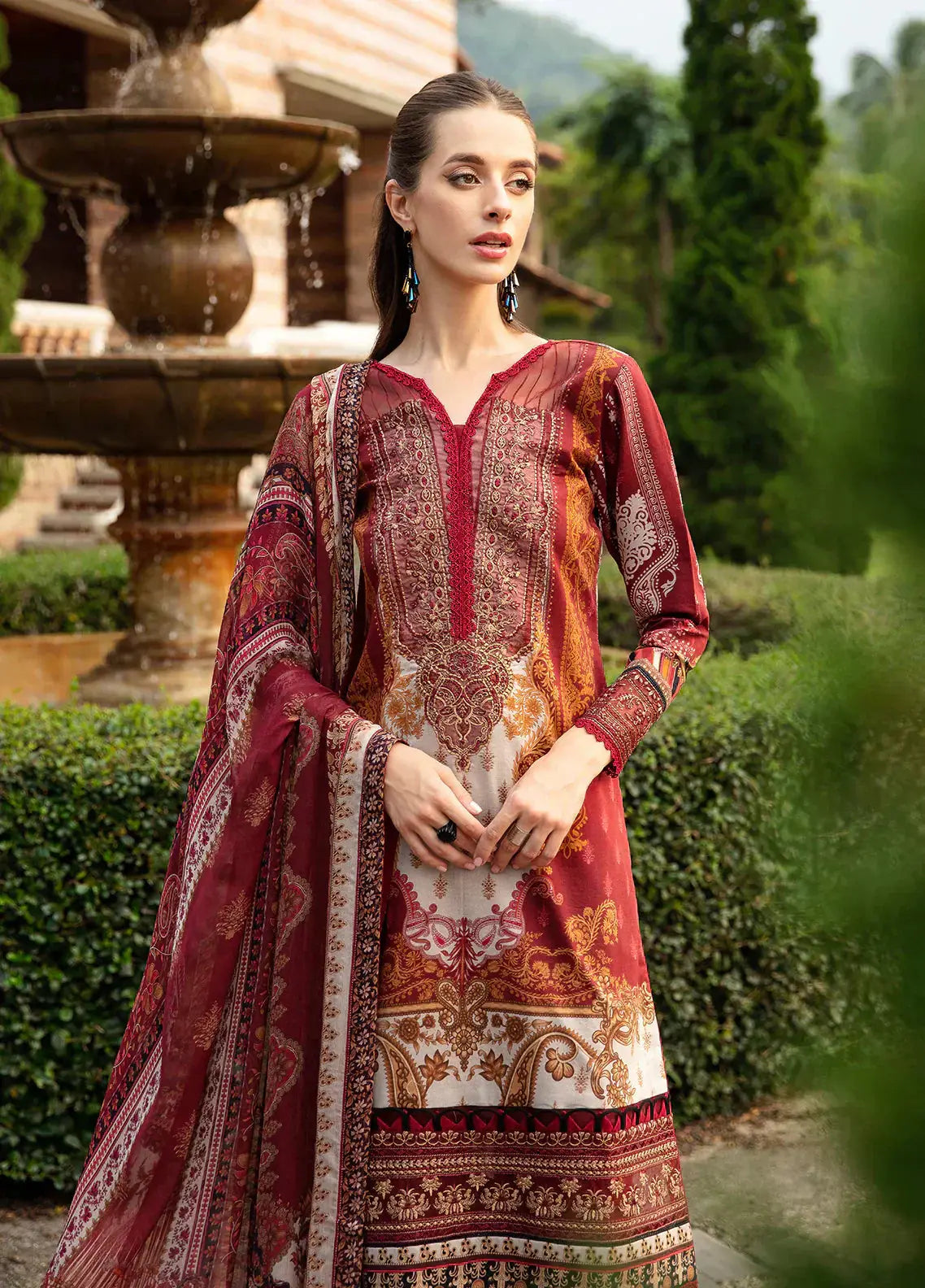 Gulaal | Springtime Ballet | AMARYLLIS (GL-L-24V1-09) - Pakistani Designer Dress - by Gulaal | Type: Luxury - 100% Original at Saira Sultan