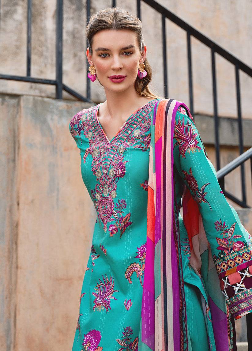 Gulaal | The Enchanted Garden | Almeria - Pakistani Designer Dress - by Gulaal | Type: Luxury - 100% Original at Saira Sultan