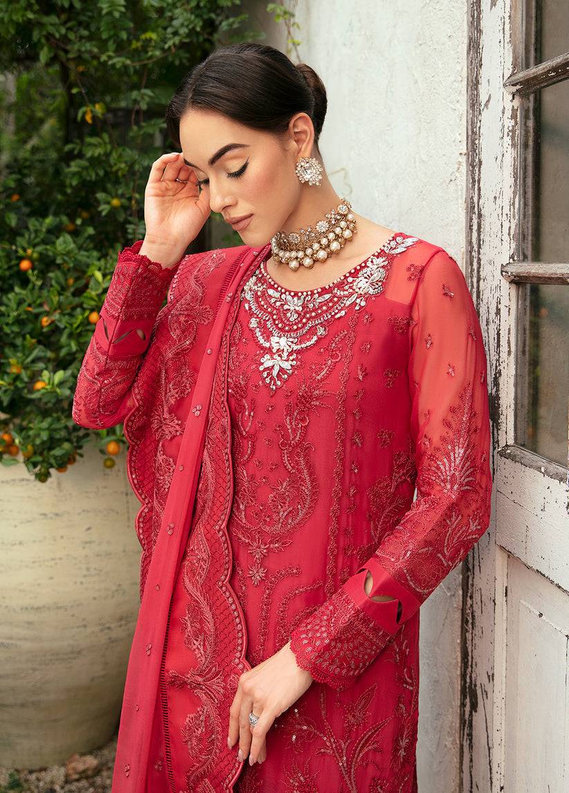 Gulaal | Embroidered Chiffon Eid Collection | ULMARIA - Pakistani Designer Dress - by Gulaal | Type: Formal - 100% Original at Saira Sultan