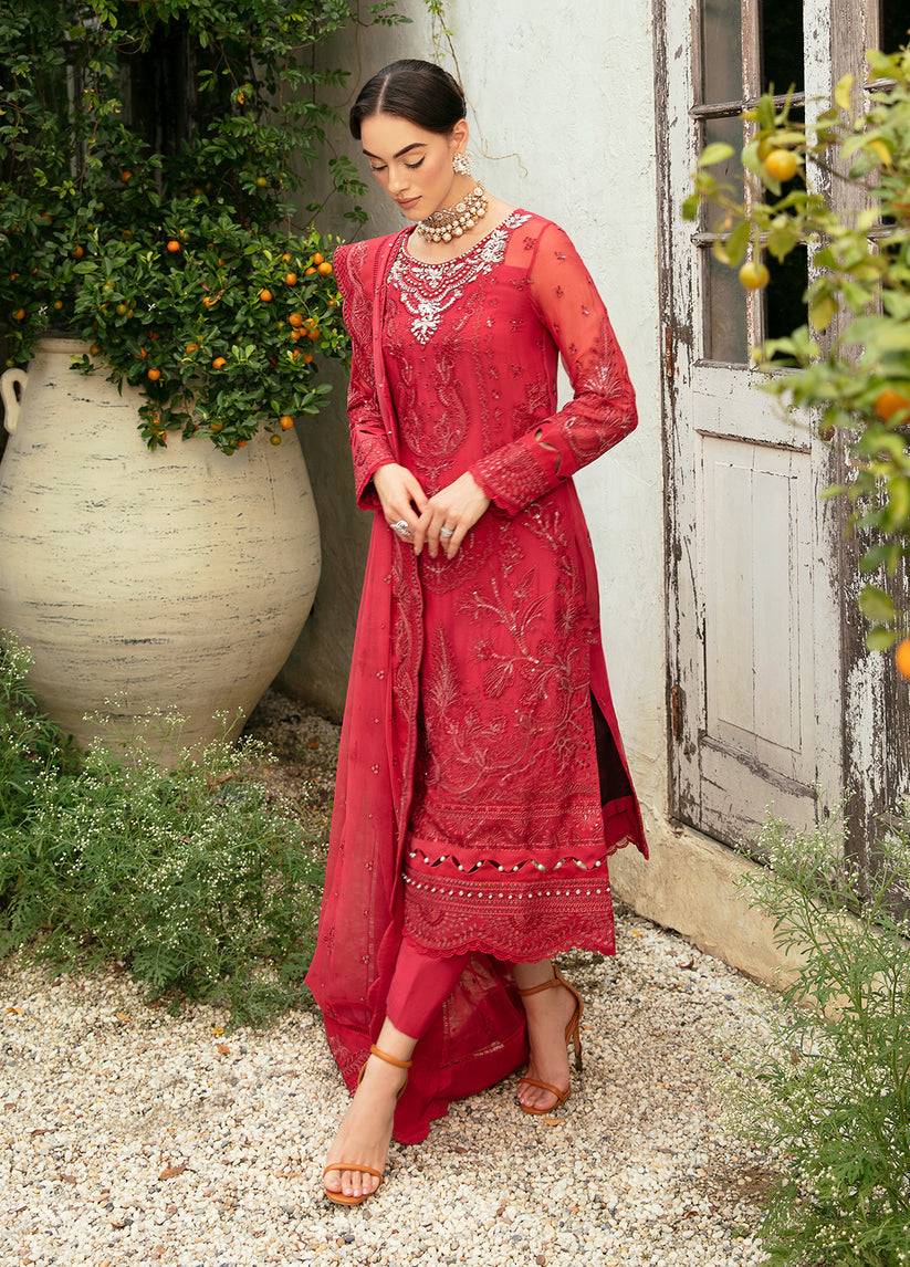 Gulaal | Embroidered Chiffon Eid Collection | ULMARIA - Pakistani Designer Dress - by Gulaal | Type: Formal - 100% Original at Saira Sultan