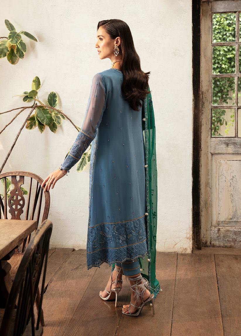 Gulaal | Embroidered Chiffon Eid Collection | HELIA - Pakistani Designer Dress - by Gulaal | Type: Formal - 100% Original at Saira Sultan