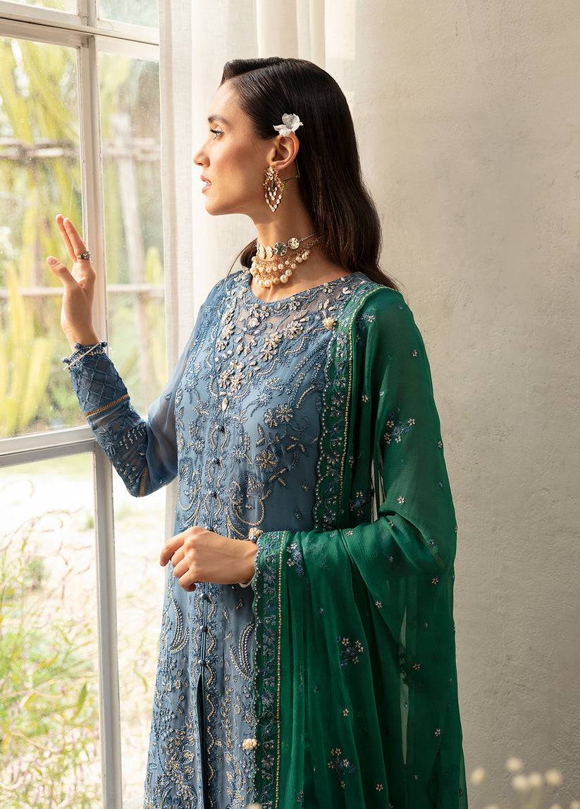 Gulaal | Embroidered Chiffon Eid Collection | HELIA - Pakistani Designer Dress - by Gulaal | Type: Formal - 100% Original at Saira Sultan