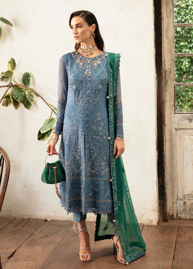 Gulaal | Embroidered Chiffon Eid Collection | HELIA - Pakistani Designer Dress - by Gulaal | Type: Formal - 100% Original at Saira Sultan