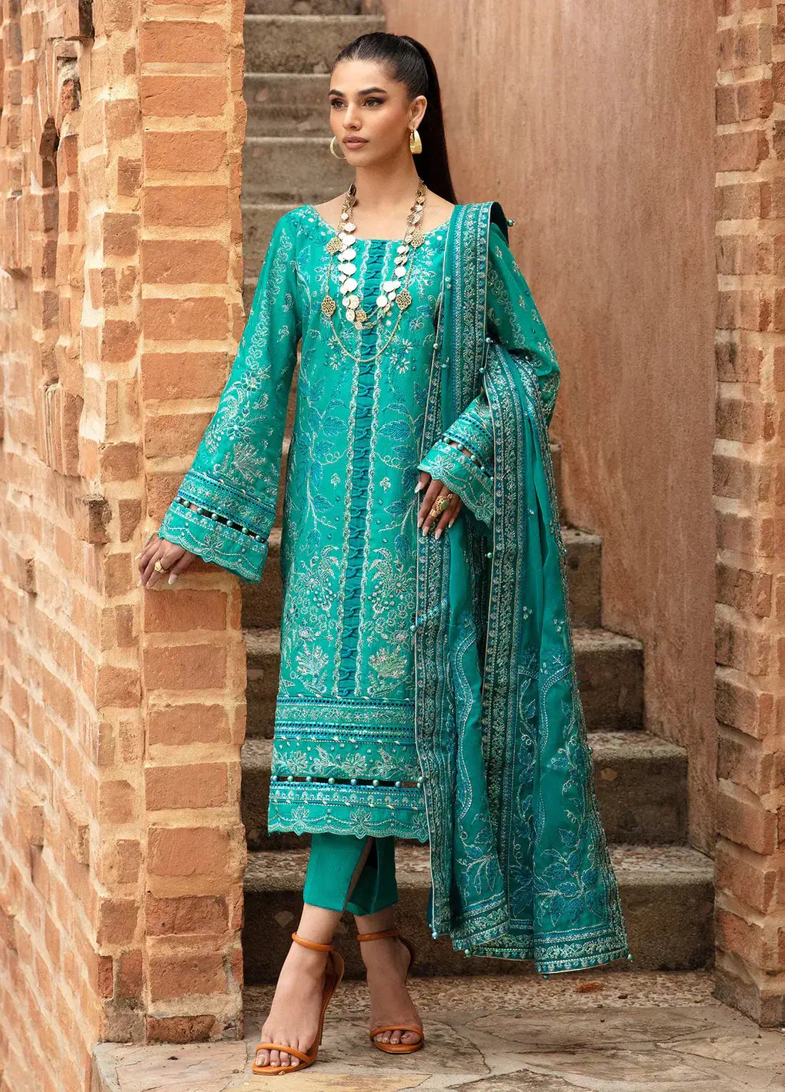 Gulaal | Luxury Lawn 24 | CIANA (GL-LL-24V1-08) - Pakistani Designer Dress - by Gulaal | Type: Luxury - 100% Original at Saira Sultan
