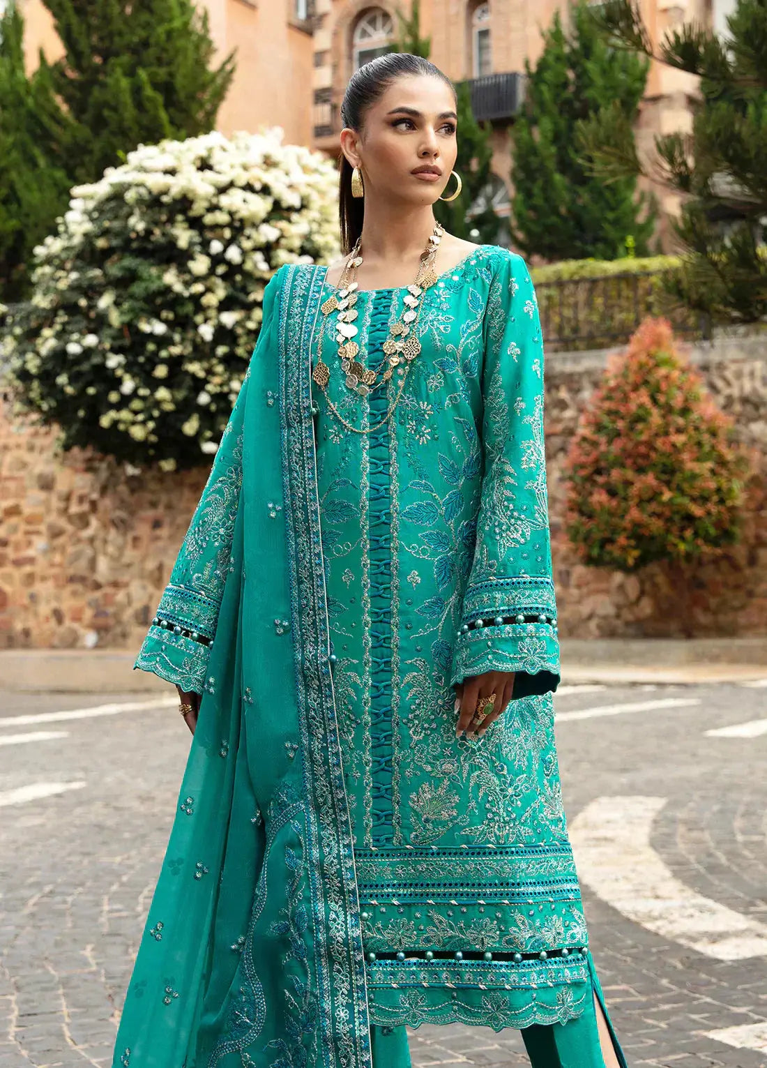 Gulaal | Luxury Lawn 24 | CIANA (GL-LL-24V1-08) - Pakistani Designer Dress - by Gulaal | Type: Luxury - 100% Original at Saira Sultan