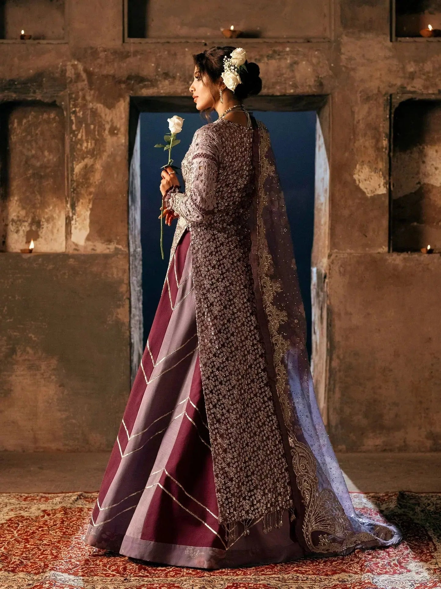 Maryam Hussain | Gulaab Wedding Formals 24 | JHIL MIL - Pakistani Designer Dress - by Maryam Hussain | Type: Bridal - 100% Original at Saira Sultan