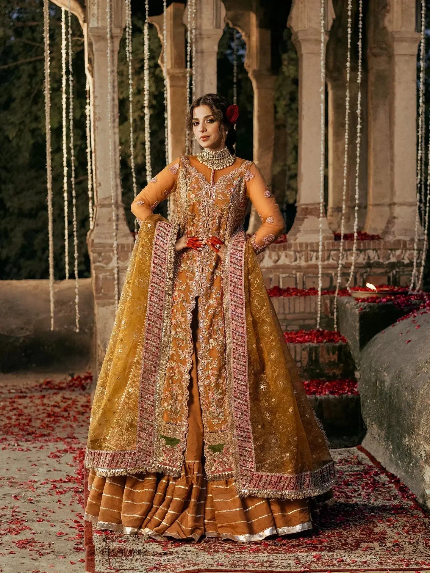 Maryam Hussain | Gulaab Wedding Formals 24 | Sandli - Pakistani Designer Dress - by Maryam Hussain | Type: Bridal - 100% Original at Saira Sultan