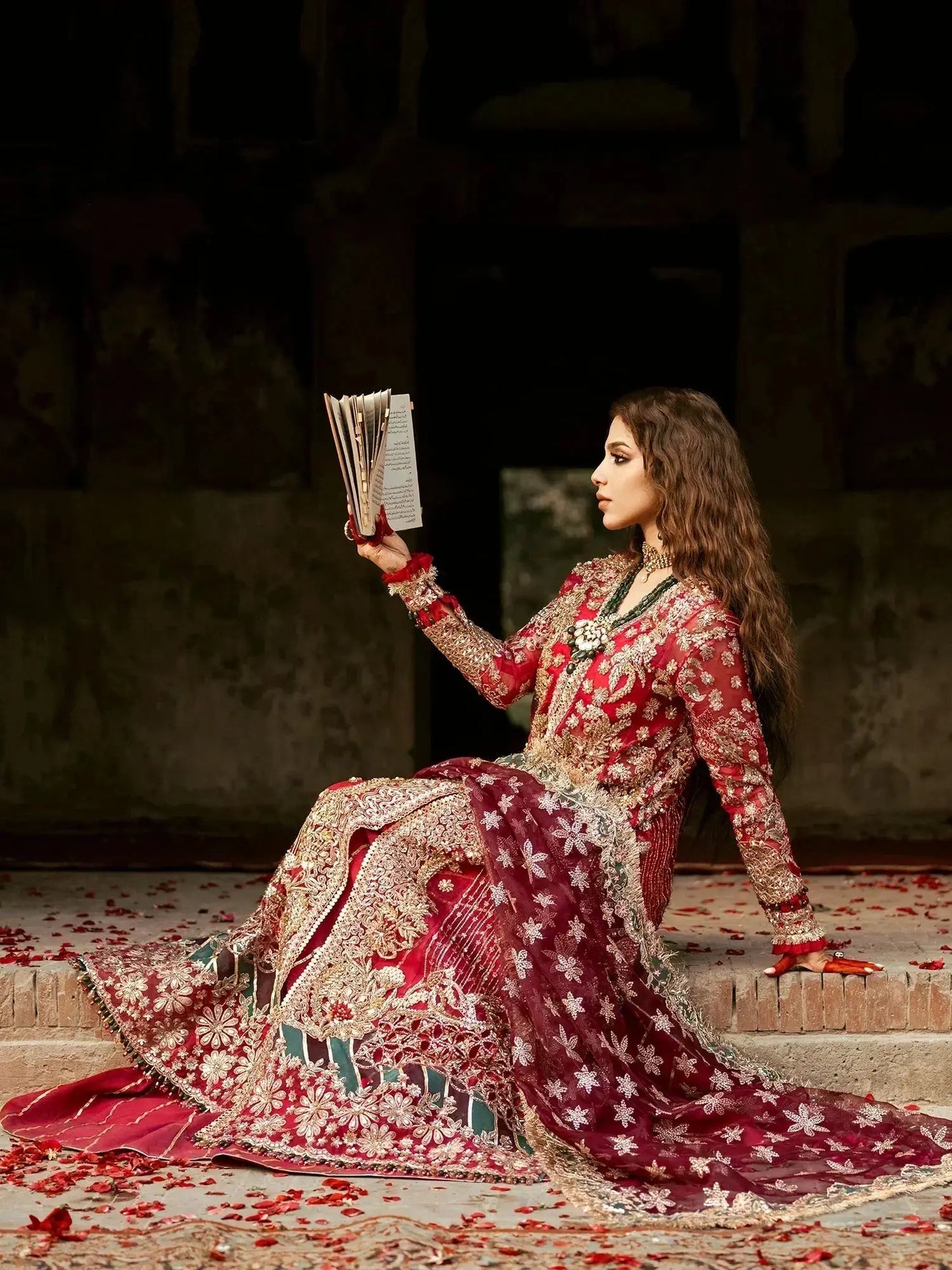 Maryam Hussain | Gulaab Wedding Formals 24 | Ishq - Pakistani Designer Dress - by Maryam Hussain | Type: Bridal - 100% Original at Saira Sultan