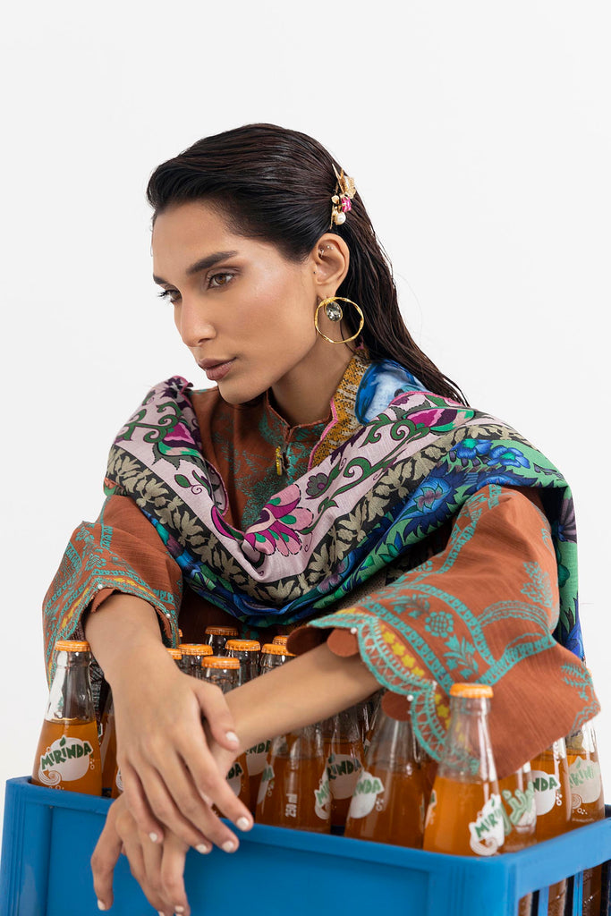 Sana Safinaz | Mahay Winter 25 | H255-005B-3CQ by Sana Safinaz - Designer Dress - Type : Ladies Clothes - Available at Saira Sultan - 100% Original