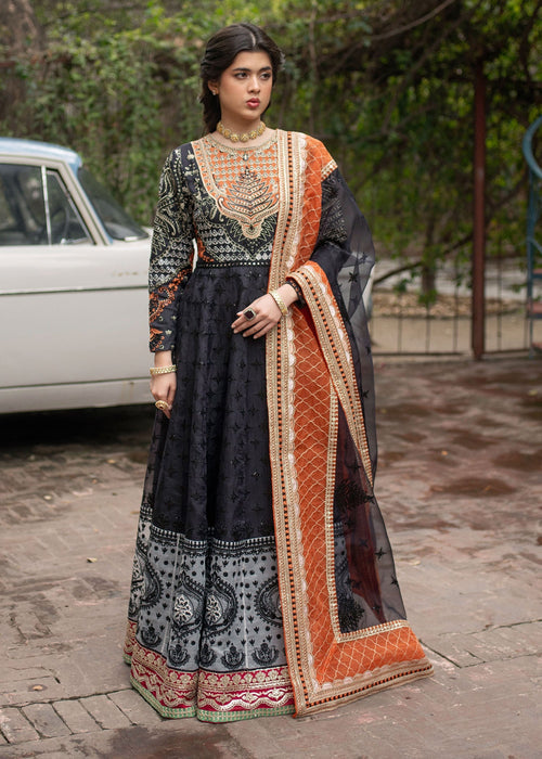 Ali Xeeshan | Chanda Luxury Pret | Bano XS Black Cotton Net