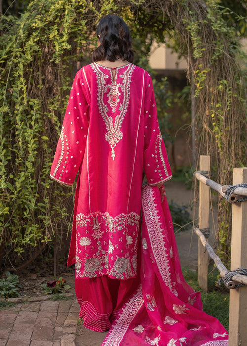 Ali Xeeshan | Chanda Luxury Pret | Laila S Hot Pink Cotton Net