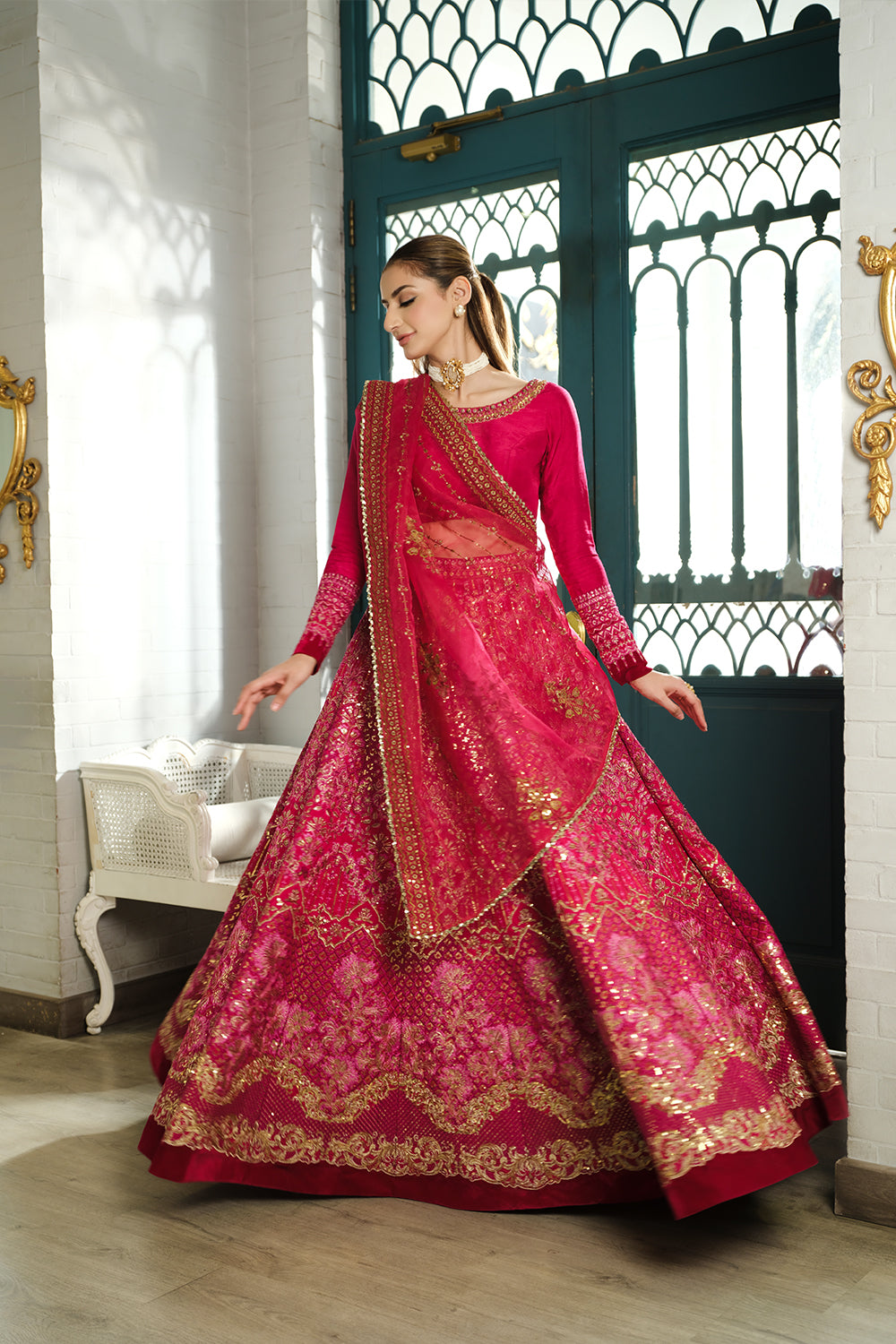 Saira Rizwan | Naqsh Festive | SRN24-04 Sharmas - Pakistani Designer Dress - by Saira Rizwan | Type: Bridal - 100% Original at Saira Sultan
