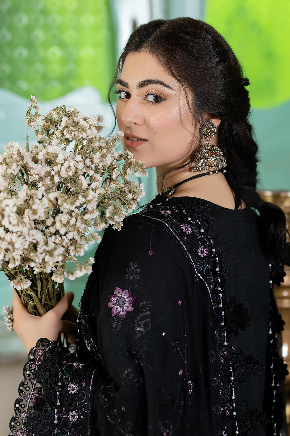 Raeesa Premium | Kimora Lawn Collection | Kimora | HL-12 Mina - Pakistani Designer Dress - by Raeesa Premium | Type: Luxury - 100% Original at Saira Sultan