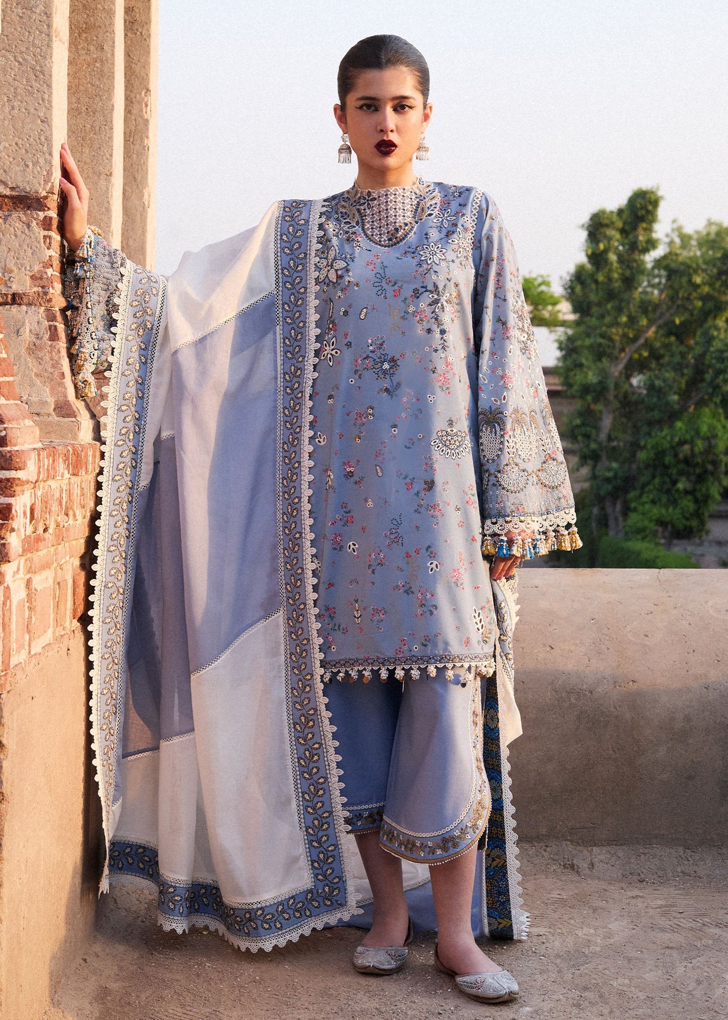 Hussain Rehar | Nirmal SS 25 | Fira L Light Lavender Lawn