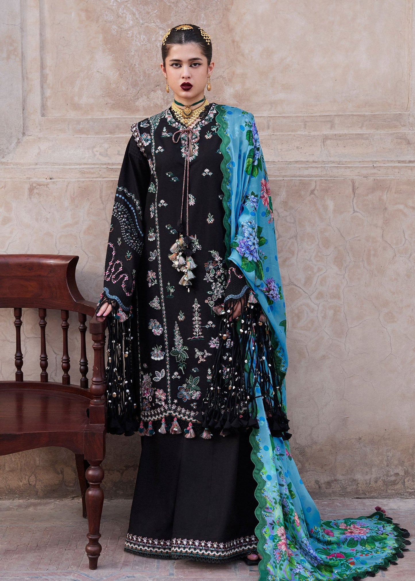 Hussain Rehar | Nirmal SS 25 | Arzo M Black Lawn