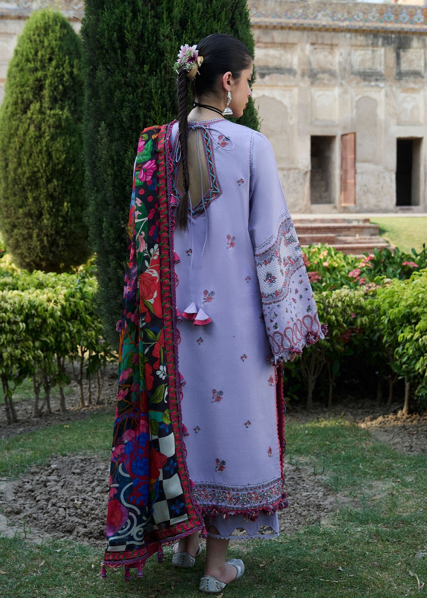 Hussain Rehar | Nirmal SS 25 | Inaya S Light Lavender Lawn