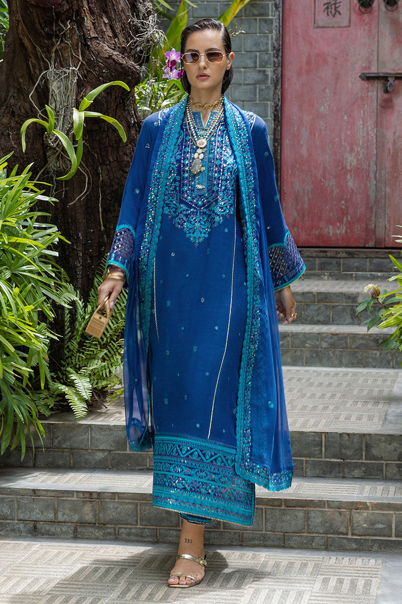 Mushq | Nuvera Raw Silk | Marisette - Pakistani Designer Dress - by Mushq - Type : Ladies Clothes - 100% Original at Saira Sultan