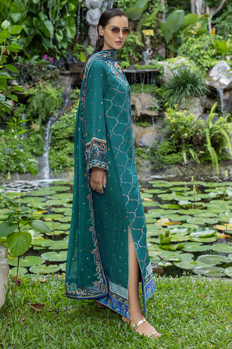 Mushq | Nuvera Raw Silk | Valene - Pakistani Designer Dress - by Mushq - Type : Ladies Clothes - 100% Original at Saira Sultan