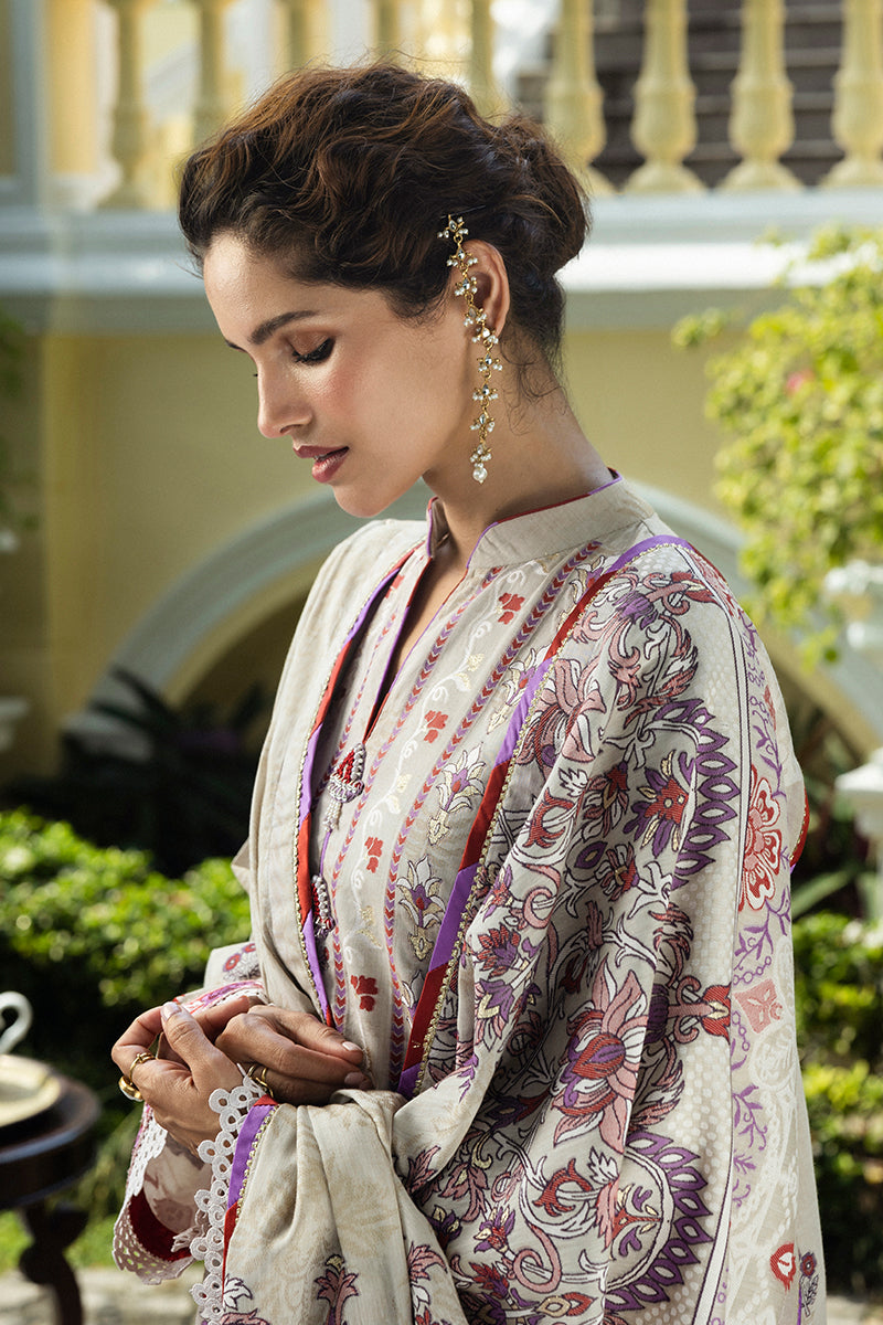 Mushq | Seraph Jacquard Lawn 25 | Levana XL Off White Lawn